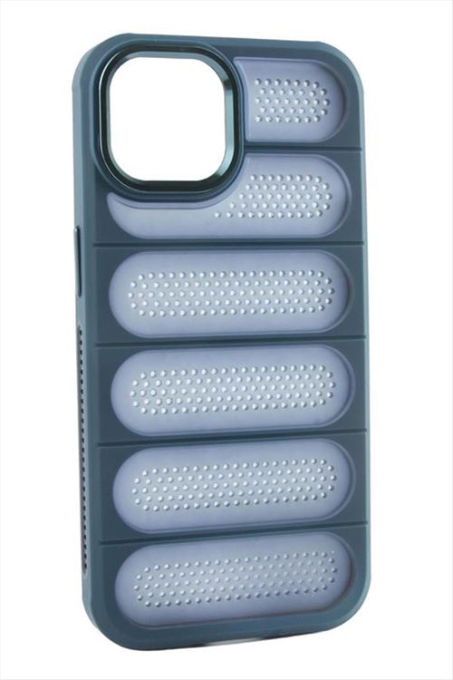 iPhone 15 Pro Max Noktalı Lüx Sas Kapak Kılıf - Mavi
