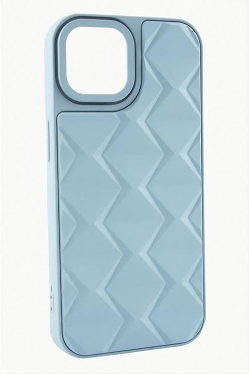 iPhone 12 Pro Prizma Desenli Lüx Liza Kılıf - Açık Mavi