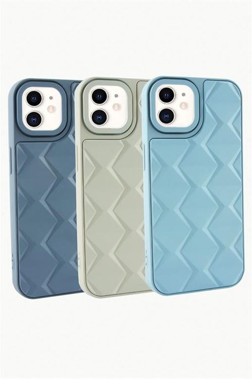 iPhone 11 Prizma Desenli Lüx Liza Kılıf - Siyah