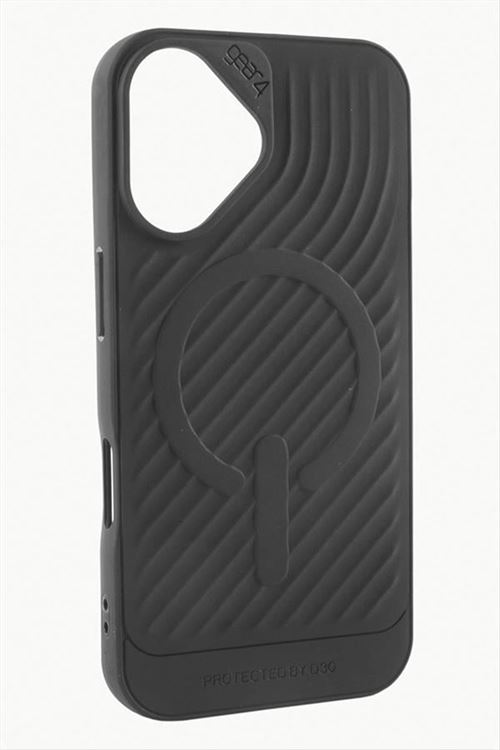 iPhone 16 Plus Lüx Magsaff Gear Silikon Kılıf - Siyah