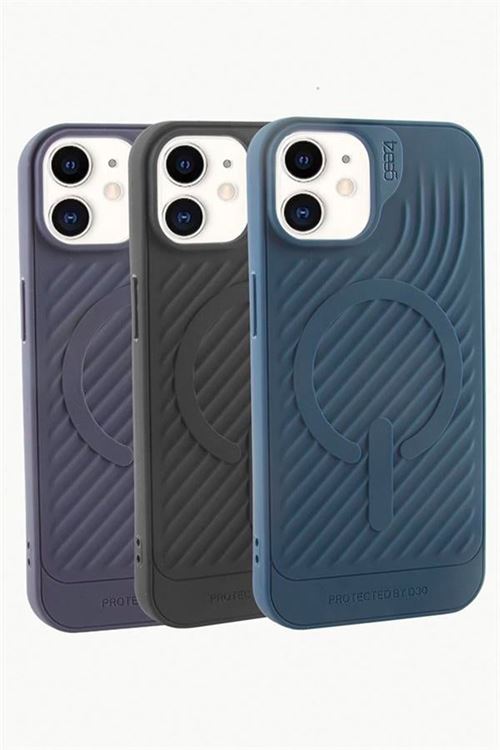 iPhone 11 6.1 Lüx Magsaff Gear Silikon Kılıf - Mor