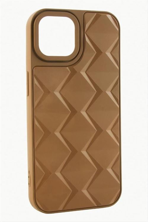 iPhone 11 Prizma Desenli Lüx Liza Kılıf - Taba