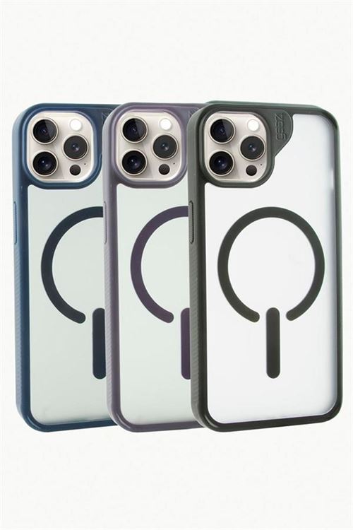 iPhone 16 Pro Max Lüx Magsaff Kapak Kılıf - Gri