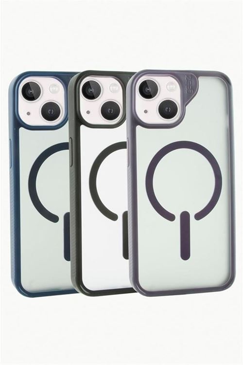 iPhone 13 6.1 Lüx Magsaff Kapak Kılıf - Mavi