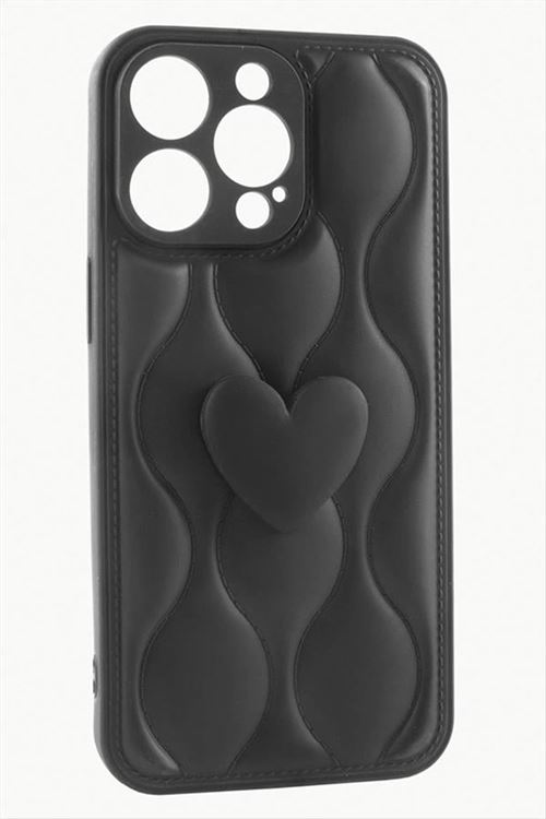 iPhone 14 Pro Max Kalpli Lüx Silikon Kılıf - Siyah