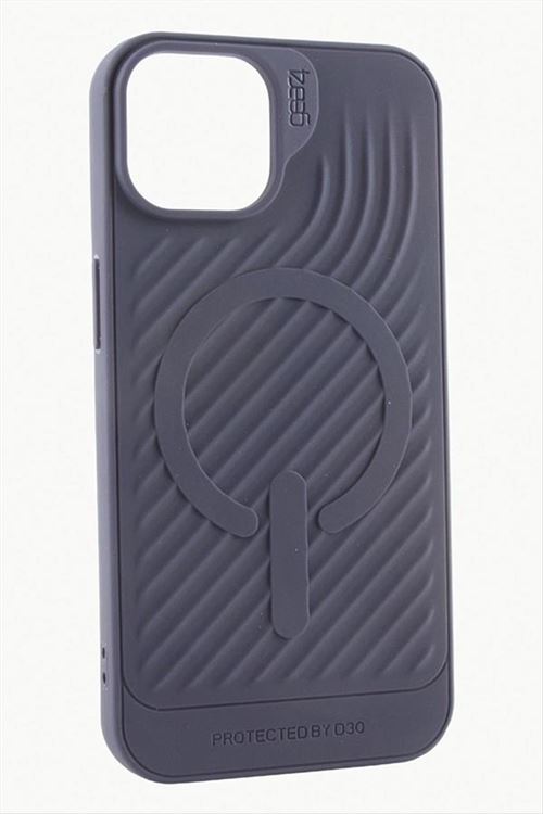 iPhone 14 6.1 Lüx Magsaff Gear Silikon Kılıf - Mor
