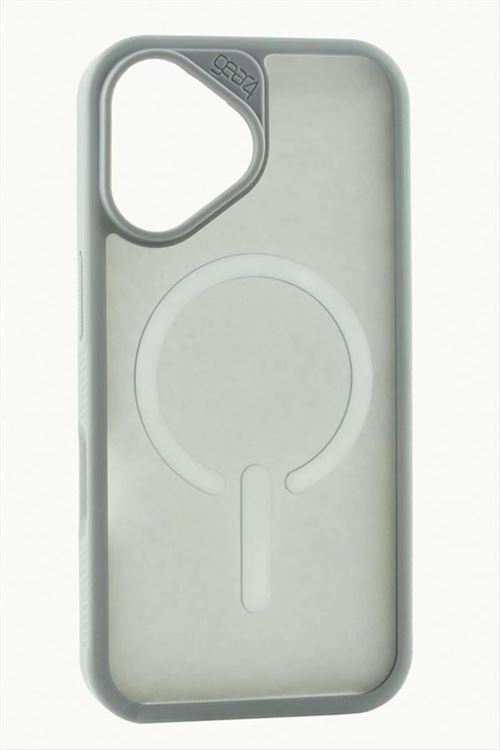 iPhone 16 Lüx Magsaff Kapak Kılıf - Gri