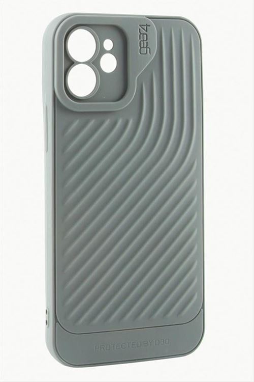 iPhone 11 6.1 Çizgili Lüx Gear Silikon Kılıf - Gri