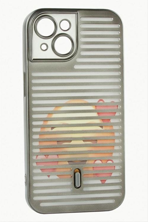 iPhone 13 Desenli Lüx Silikon Kılıf - Siyah