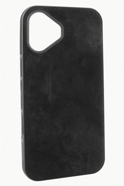 iPhone 16 Nubuk Lüx Velvet Silikon Kılıf - Siyah