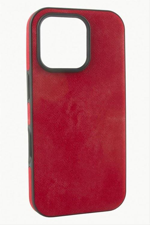 iPhone 16 Pro Max Nubuk Lüx Velvet Silikon Kılıf - Kırmızı