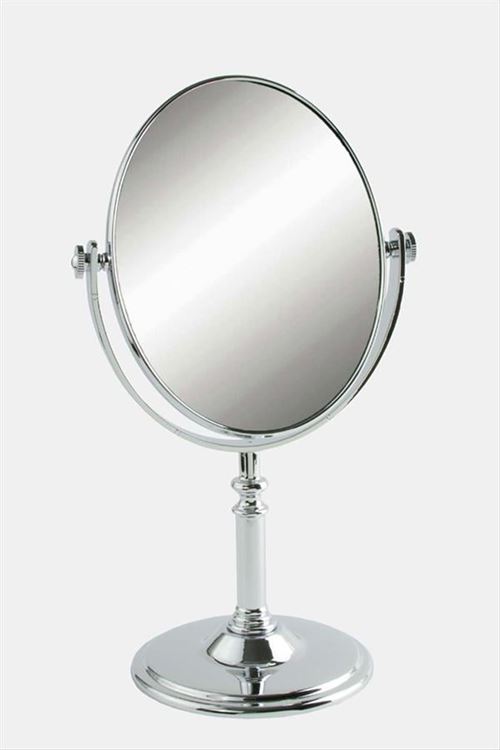 Oval Gümüş Renkli Masa Aynası 28 cm (3816) - Gümüş Rengi