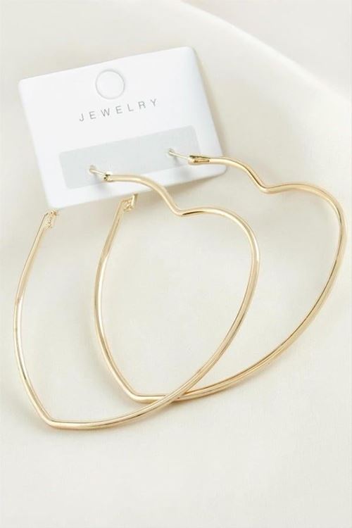 Yıldız Trend Küpe 6 cm - Sarı
