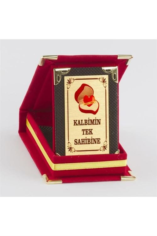 Kalbimin Tek Sahibi Plaketi - Kırmızı