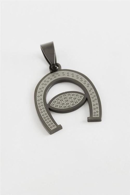 Nal Çelik Kolye Ucu 2,5 cm - Siyah