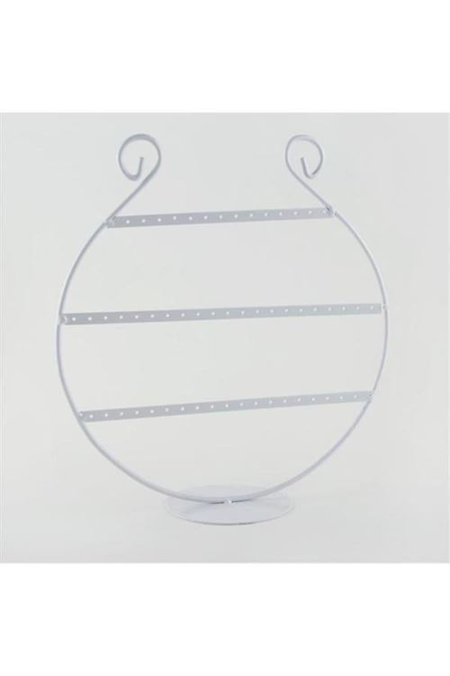 Oval Figürlü Küpe Standı - Siyah