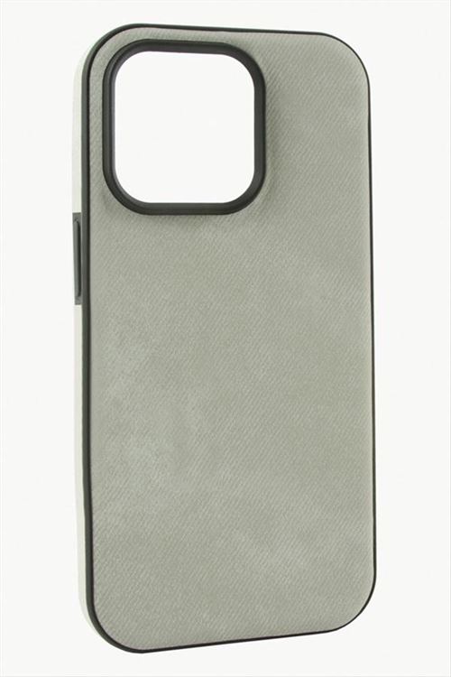 iPhone 14 Pro Max Nubuk Lüx Velvet Silikon Kılıf - Gri
