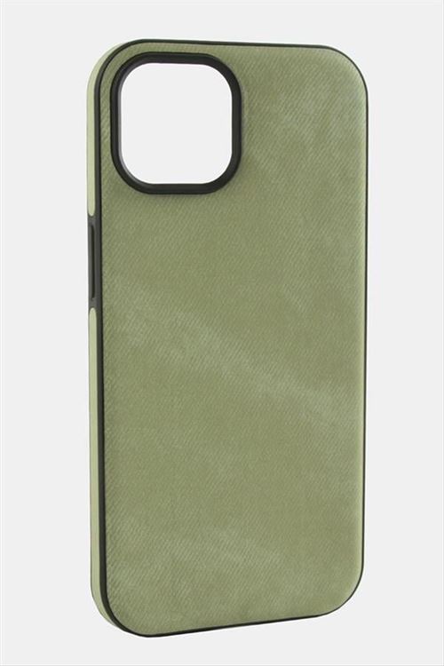 iPhone 14 Pro Max Nubuk Lüx Velvet Silikon Kılıf - Su Yeşili