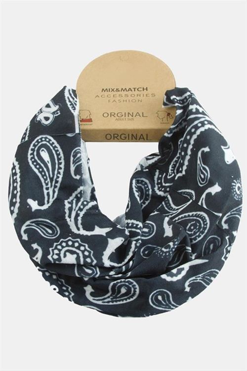 Çini Desenli Bandana Boyunluk - Karışık Renk 1