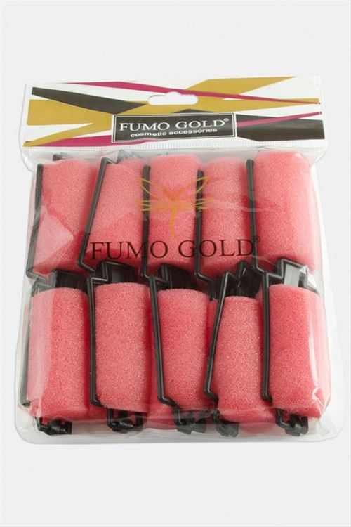 Bugidi Saç Şekillendirici 10 Adet Sünger Set - Pembe