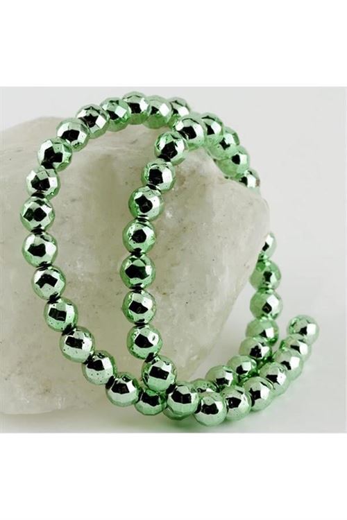 8 mm Fasetli Hematit Taşı - Roz