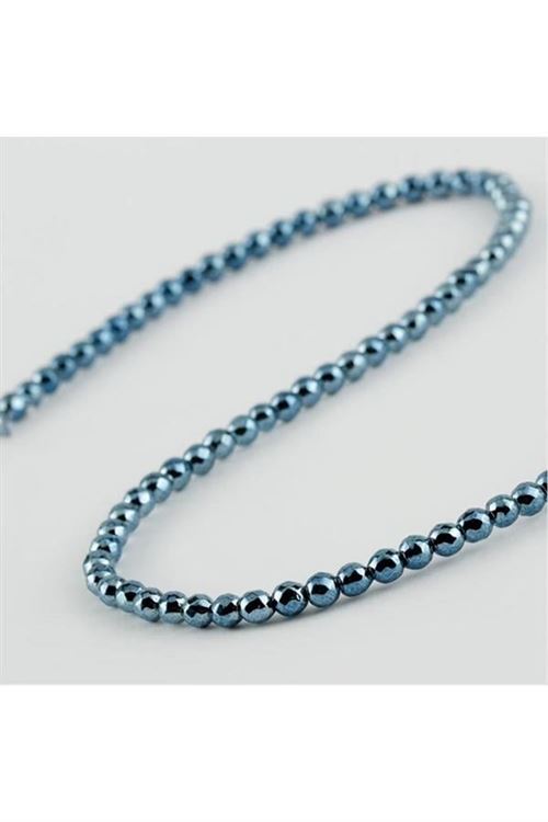 4 mm Fasetli Hematit Taşı - Roz