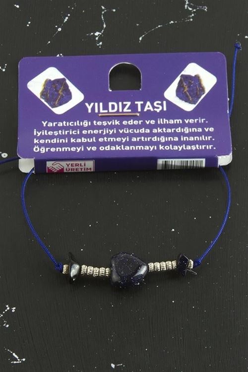 Kalp Karışık Doğaltaş Bileklik - Karışık Renk 1
