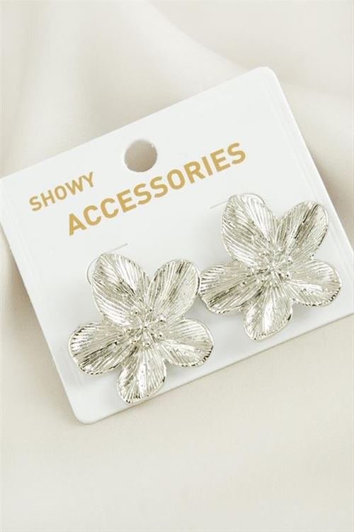 Orkide Trend Metal Küpe - Sarı