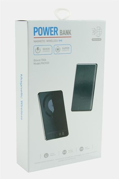 TG06 Mini Manyetik 5000 mAh Power Bank Taşınabilir Şarj Cihazı - Yeşil