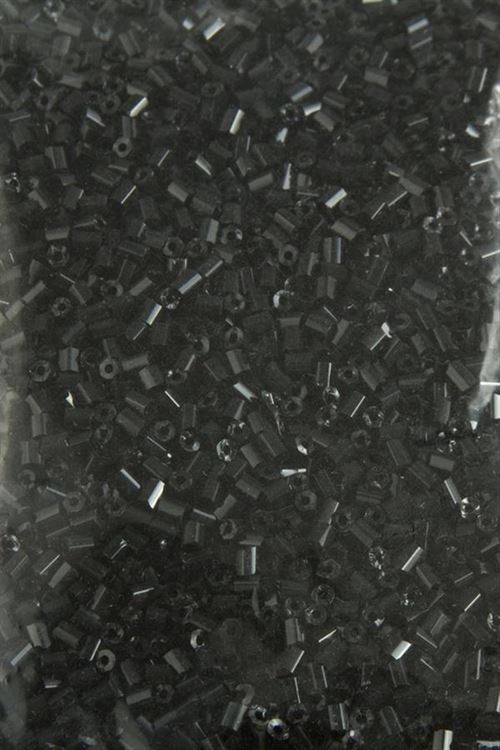2 mm Silindir Kum Boncuk 50 Gram - Siyah