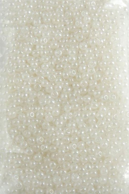 3 mm Yuvarlak Kum Boncuk 50 Gram - Beyaz