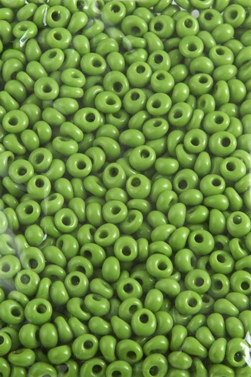 5 mm Oval Kum Boncuk 50 Gram - Yeşil