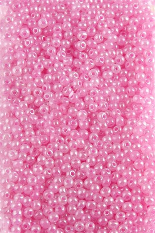 3,5 mm Yuvarlak Kum Boncuk 50 Gram - Pembe