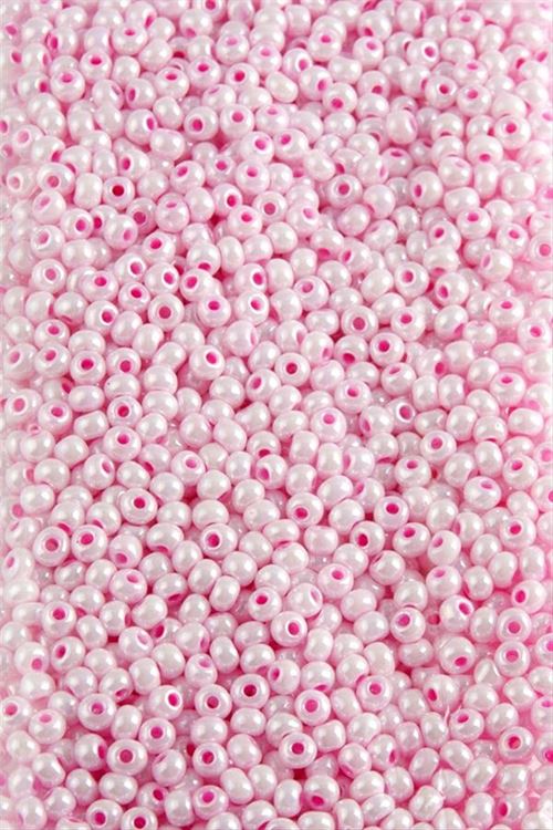 3,5 mm Yuvarlak Kum Boncuk 50 Gram - Açık Pembe