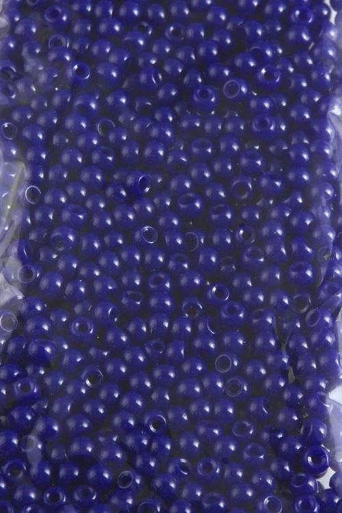 4 mm Yuvarlak Kum Boncuk 50 Gram - Lacivert