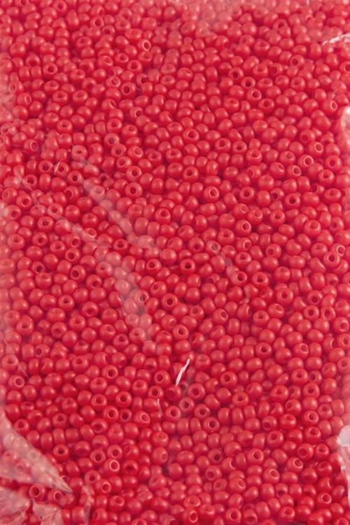 2 mm Yuvarlak Kum Boncuk 50 Gram - Kırmızı