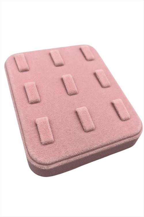 9 Tırnaklı Anfora Kumaş Yüzük Standı - Açık Pembe