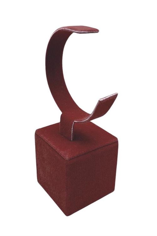 Anfora Kumaş Kaplamalı Saat Standı - Bordo