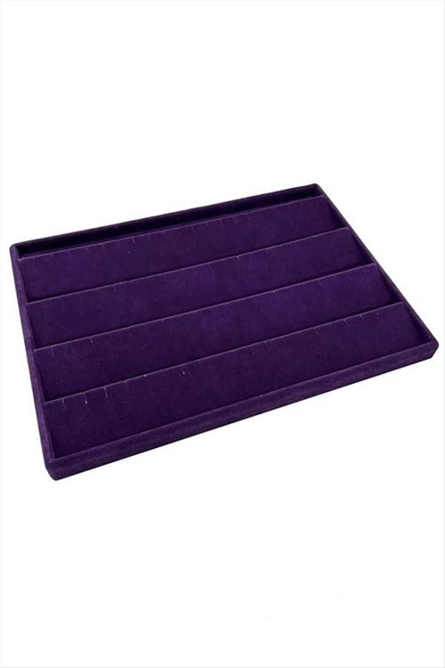 Yatay Anfora Kumaş Küpelik 24*34 cm - Mor