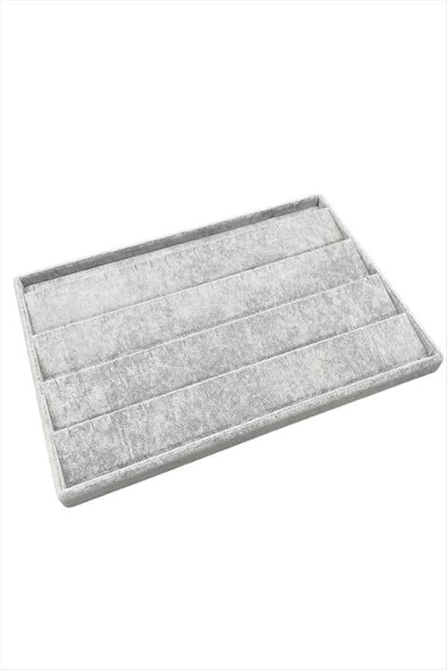 Yatay Anfora Kumaş Küpelik 24*34 cm - Gri