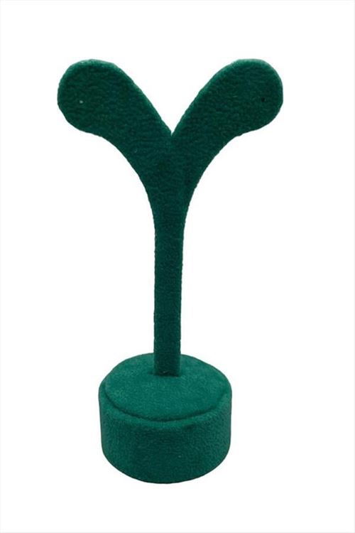 Golf Anfora Kumaş Kaplamalı Küpe Standı - Yeşil