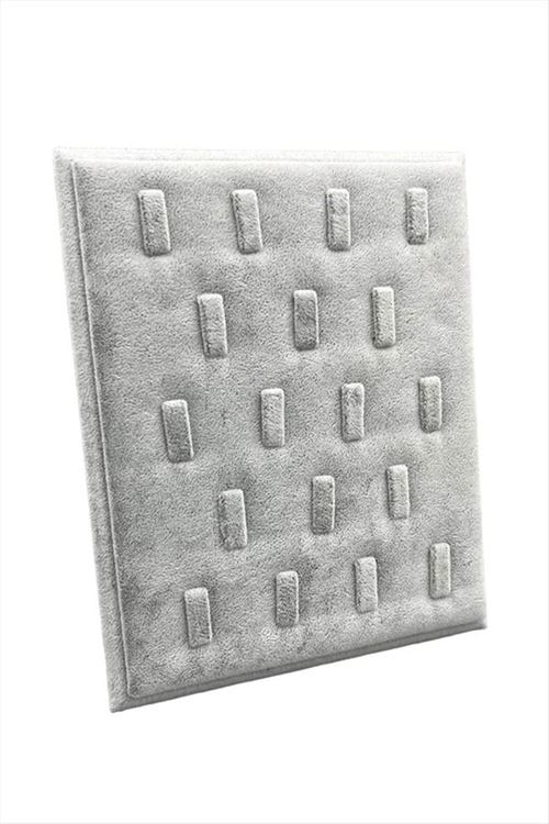 18 Tırnaklı Ayaklı Anfora Kumaş Yüzük Standı 17*20 cm - Gri