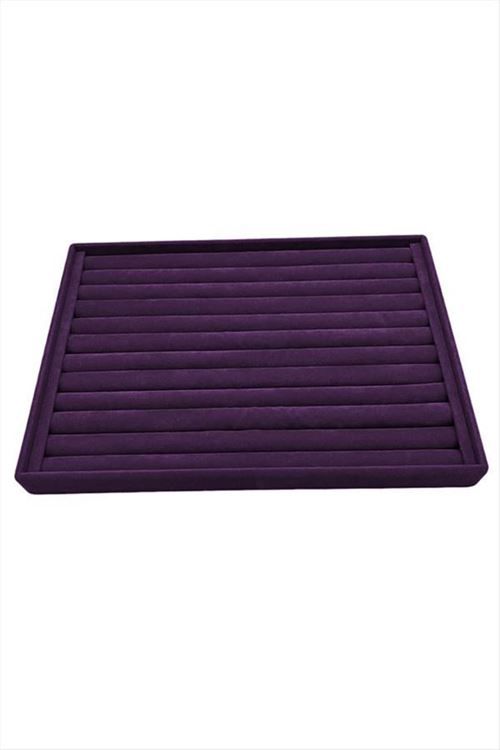 Yatay Sosisli Anfora Yüzük Kelepçe Standı 24*34 cm - Mor