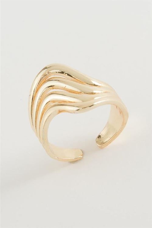 Oval Metal Yüzük - Gümüş Rengi
