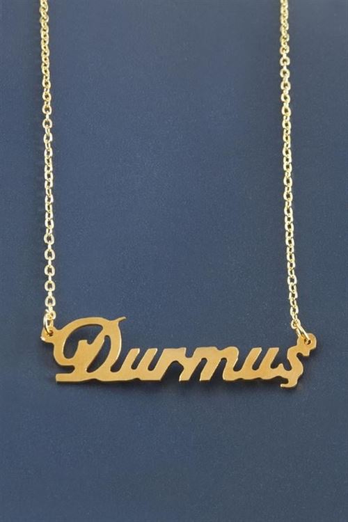 Durmuş İsimli Kolye - Sarı