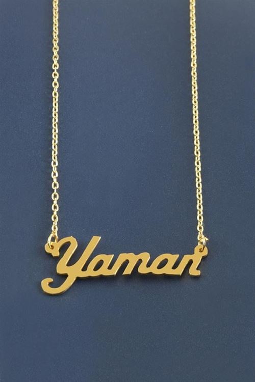 Yaman İsimli Kolye - Sarı