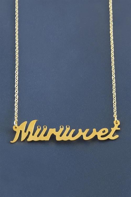 Mürüvvet İsimli Kolye - Sarı