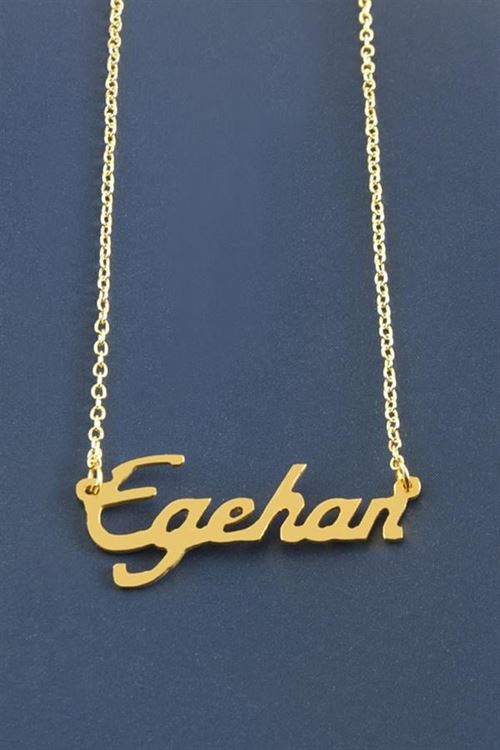 Egehan İsimli Kolye - Sarı