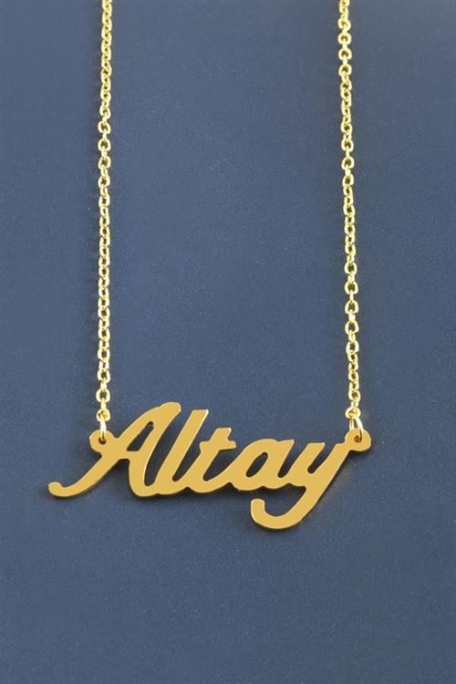 Altay İsimli Kolye - Sarı
