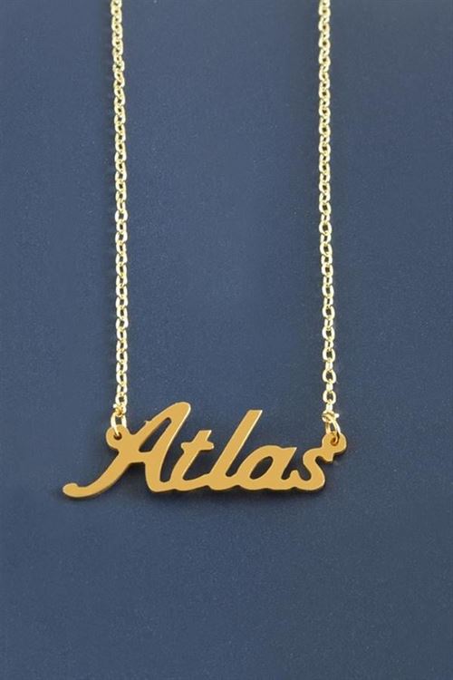 Atlas İsimli Kolye - Sarı